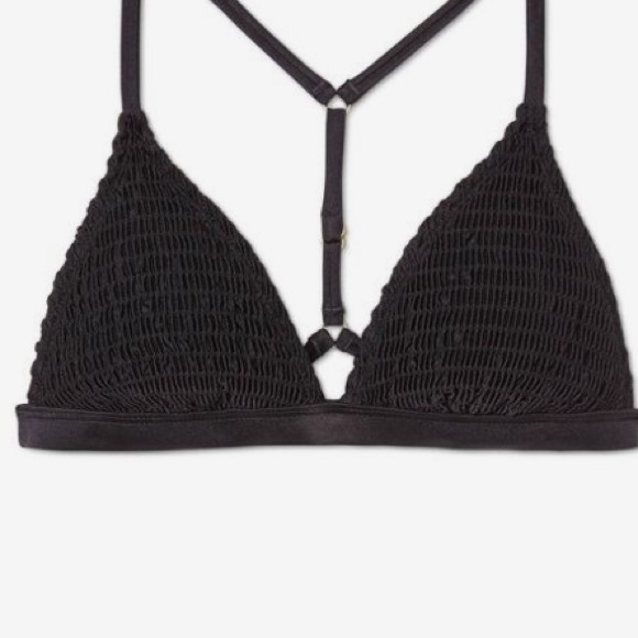 Xhilaration black ribbed bikini top - Picture 7 of 7